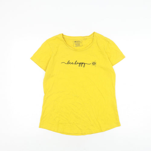 Mountain Warehouse Women's Yellow T-Shirt - Size 10