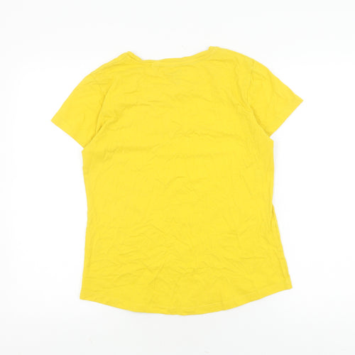 Mountain Warehouse Women's Yellow T-Shirt - Size 10