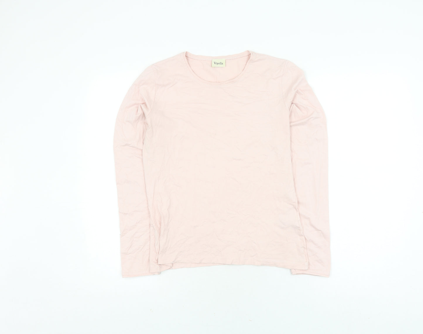 Viyella Women's Pink Basic Long Sleeve T-Shirt