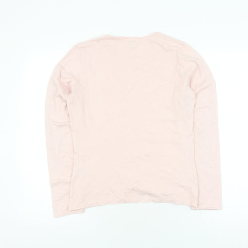 Viyella Women's Pink Basic Long Sleeve T-Shirt