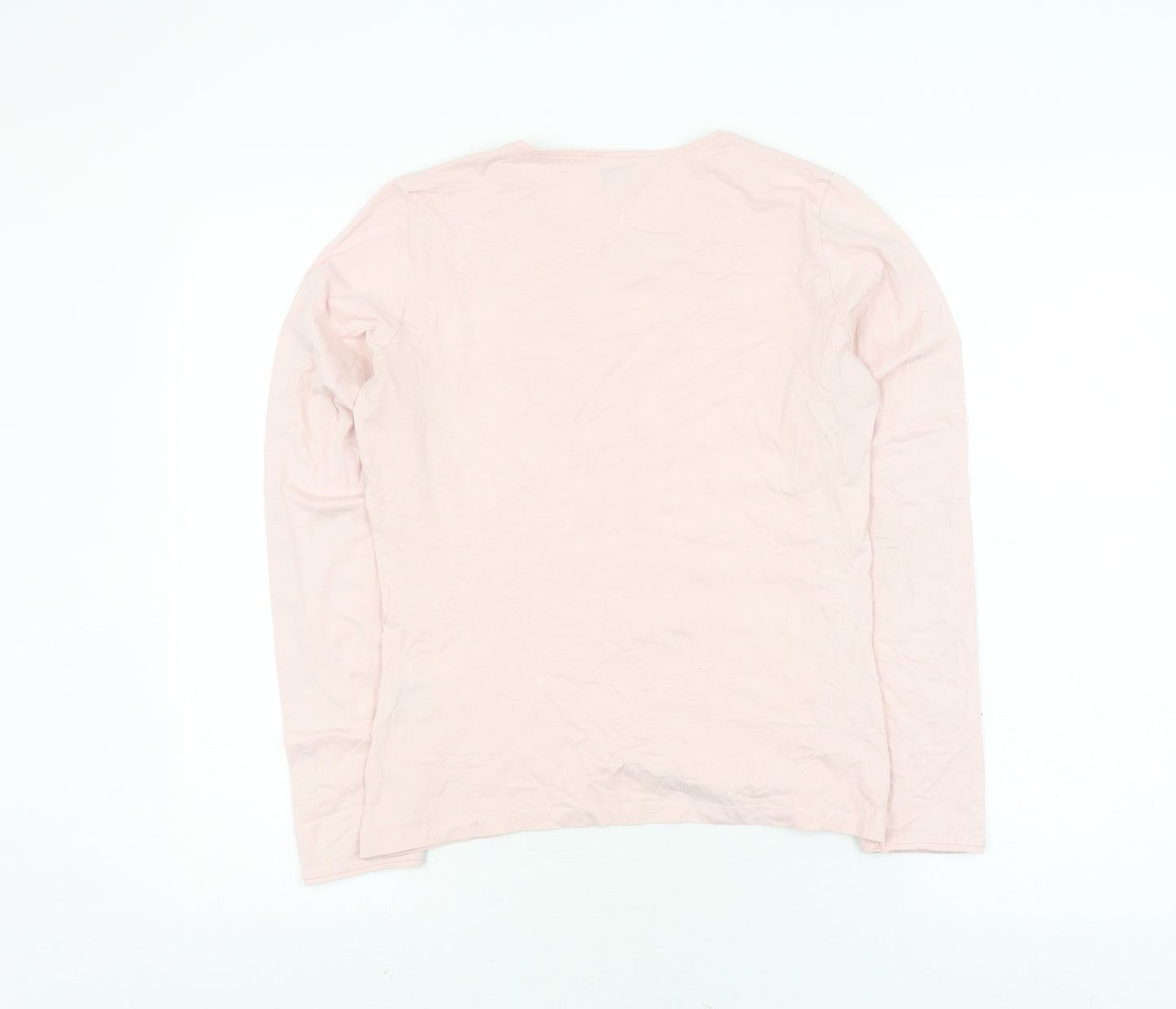 Viyella Women's Pink Basic Long Sleeve T-Shirt