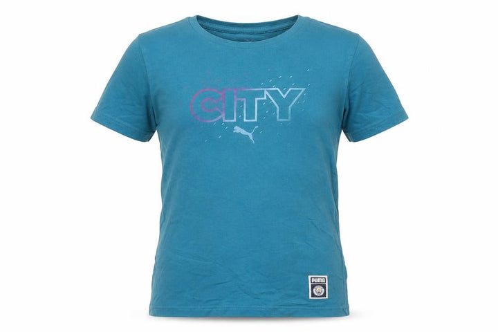 Puma Boys Blue Graphic T-Shirt, Size 10Y, Sports Style