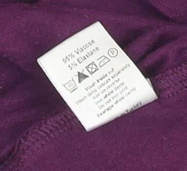 Long Tall Sally Women's Purple High Neck Top Size M