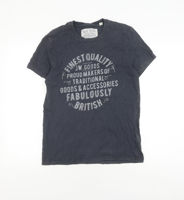 Jack Wills Black XS Men's Graphic T-Shirt