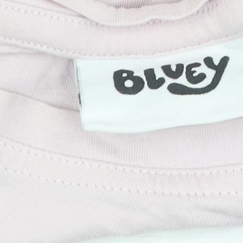 George Girls Pink Bluey Graphic T-Shirt, Size 8-10 Years