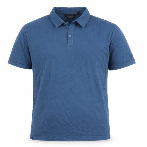 Regatta Men's Blue Cotton Polo Shirt, Size M, Short Sleeve