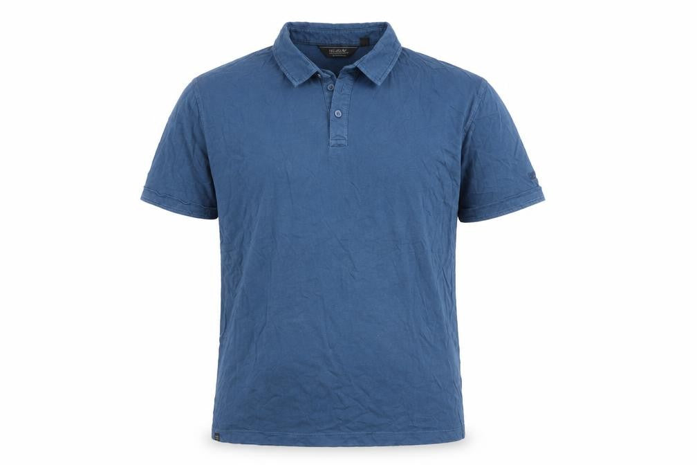 Regatta Men's Blue Cotton Polo Shirt, Size M, Short Sleeve