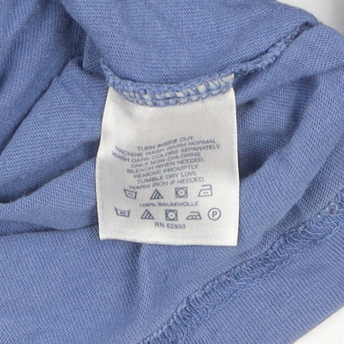 Lands' End Men's Blue Pullover Cotton Sweatshirt L