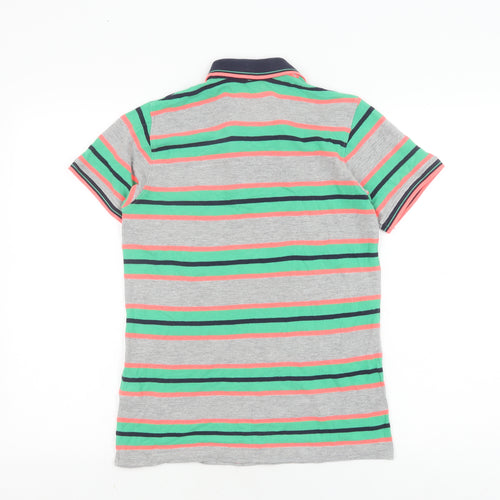 Bluezoo Boys Multicoloured Striped Polo, Age 11-12 Years