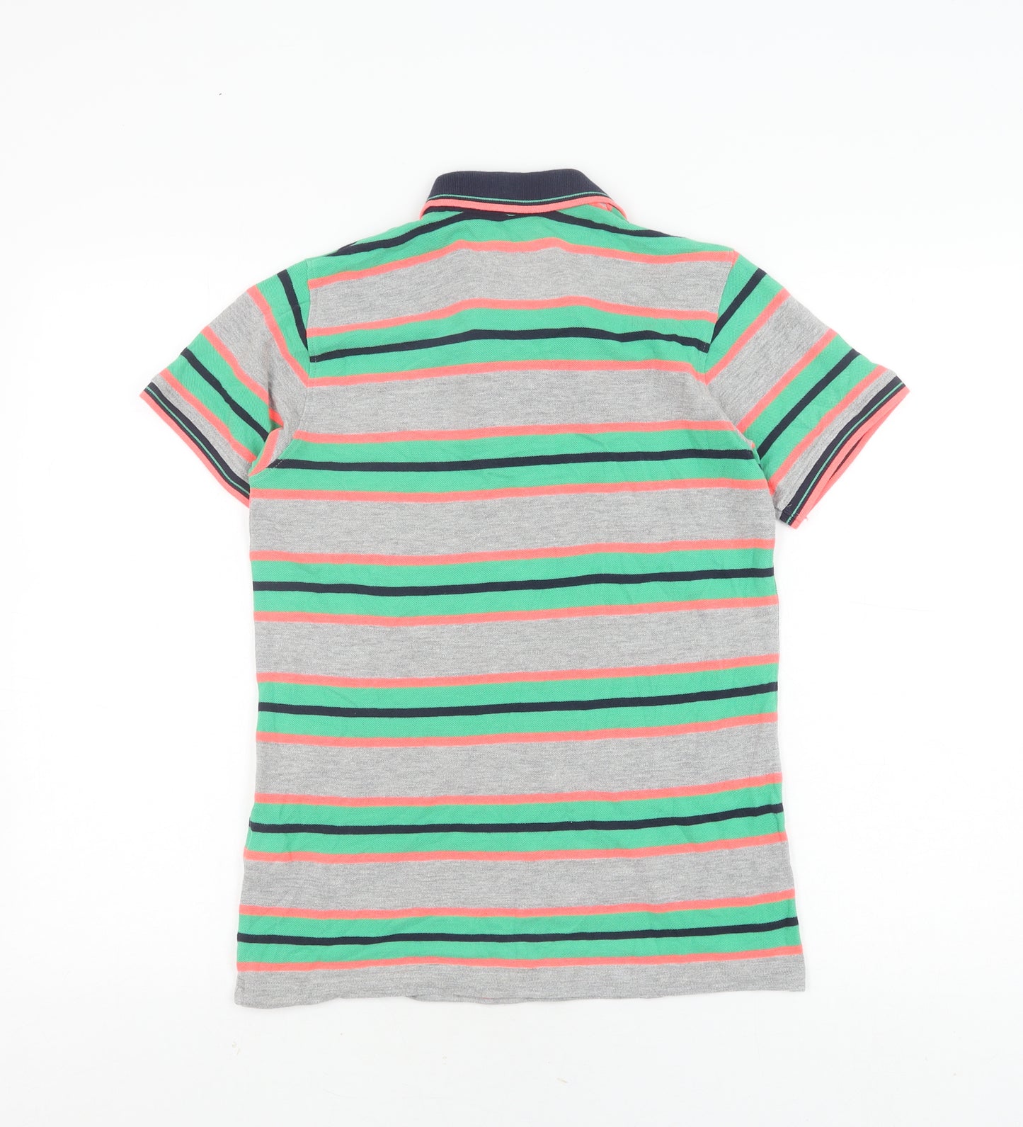 Bluezoo Boys Multicoloured Striped Polo, Age 11-12 Years