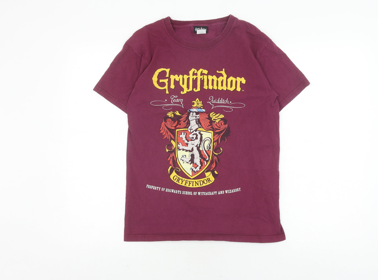 Harry Potter Boys Red Gryffindor T-Shirt, Size S, Short Sleeve