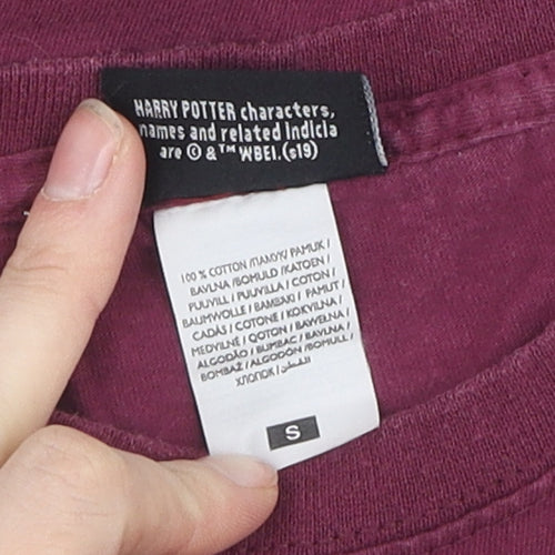 Harry Potter Boys Red Gryffindor T-Shirt, Size S, Short Sleeve