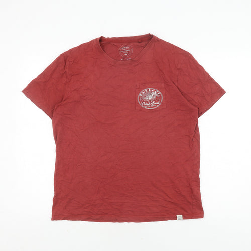 FatFace Men's Red Short Sleeve T-Shirt - M