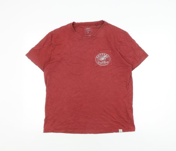 FatFace Men's Red Short Sleeve T-Shirt - M