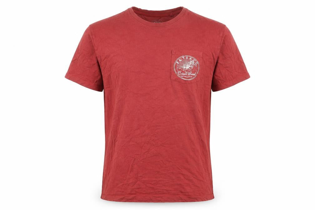Front view of FatFace Men's Red Short Sleeve T-Shirt - M