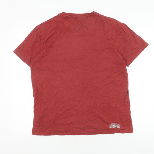 FatFace Men's Red Short Sleeve T-Shirt - M