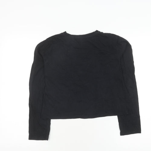 Jack Wills Girls Black Long Sleeve Logo T-Shirt 14-15 Years