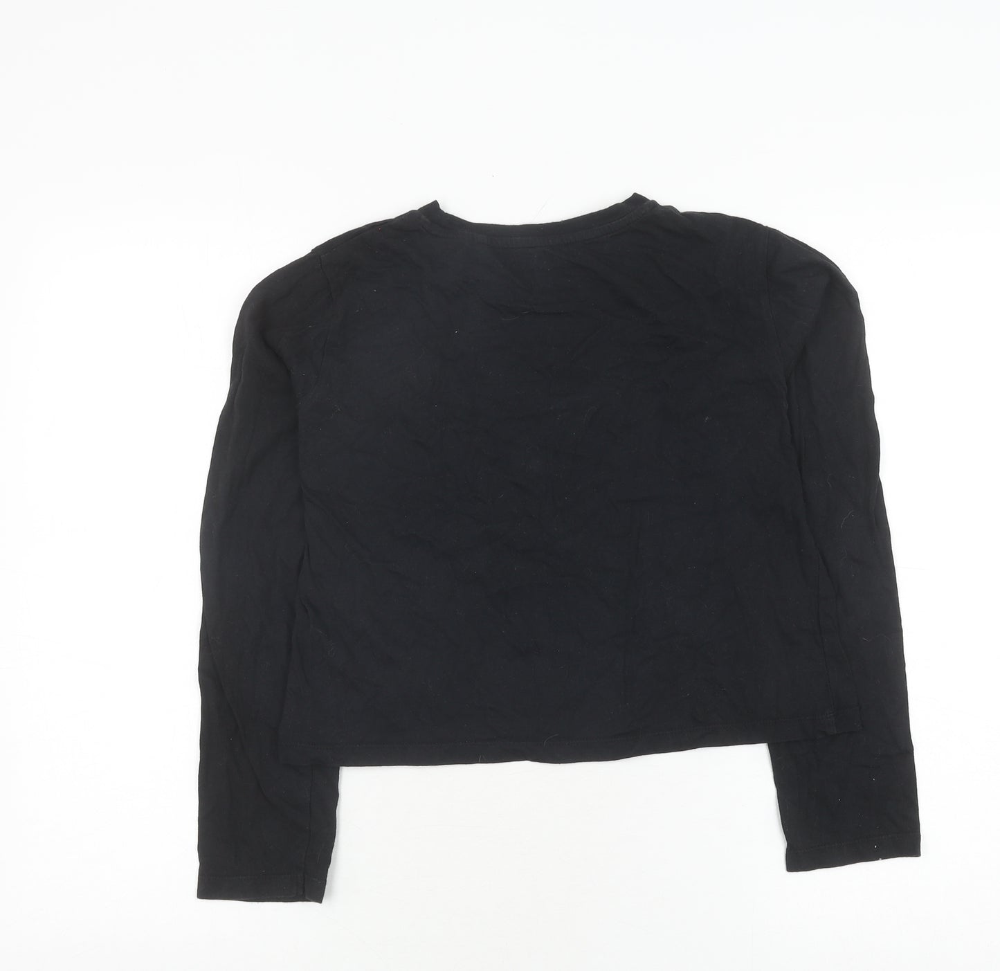 Jack Wills Girls Black Long Sleeve Logo T-Shirt 14-15 Years
