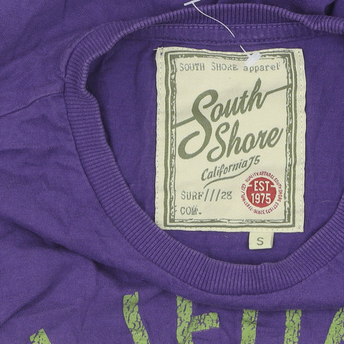 South Shore Men's Purple Graphic T-Shirt, Size S