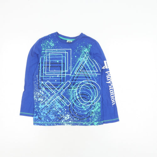George Boys Blue PlayStation Graphic T-Shirt 8-9 Years