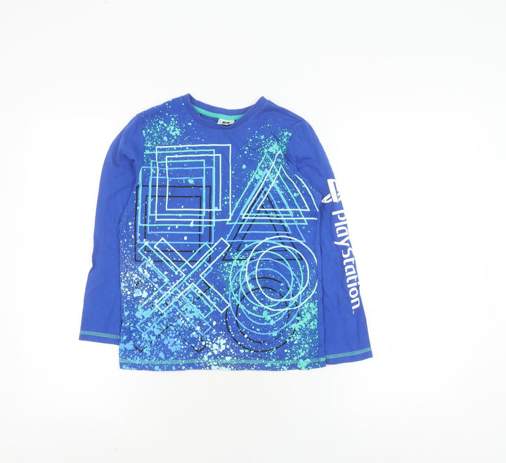 George Boys Blue PlayStation Graphic T-Shirt 8-9 Years