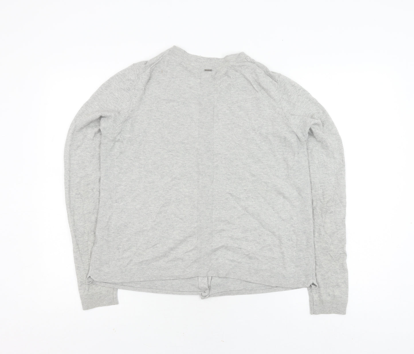 White Stuff Womens Silver Cardigan Merino Wool Size 16