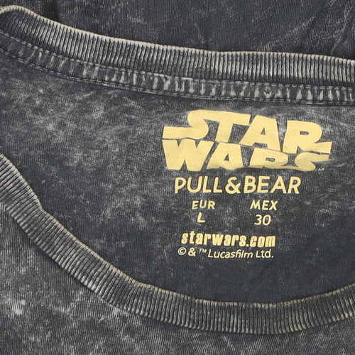 Pull & Bear Star Wars Men's Black L T-Shirt