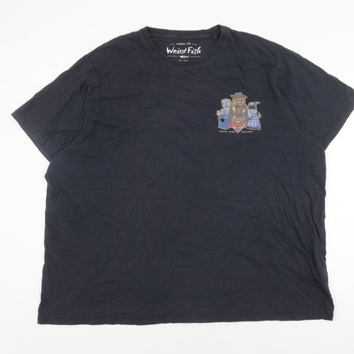 Weird Fish Men's Black 4XL Doctor Who Graphic T-Shirt