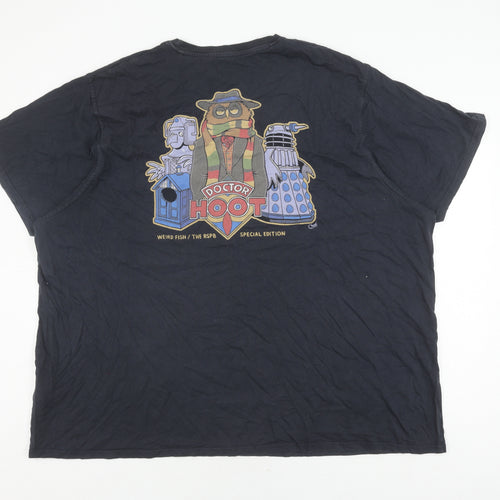 Weird Fish Men's Black 4XL Doctor Who Graphic T-Shirt