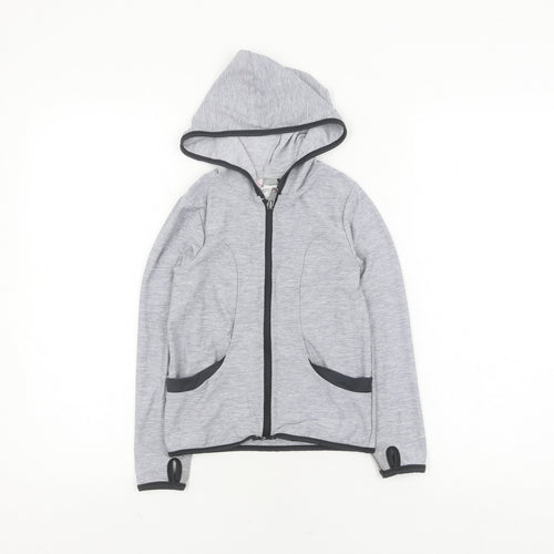 Minoti Boys Grey Full Zip Hoodie 5-6 Years Casual Wear