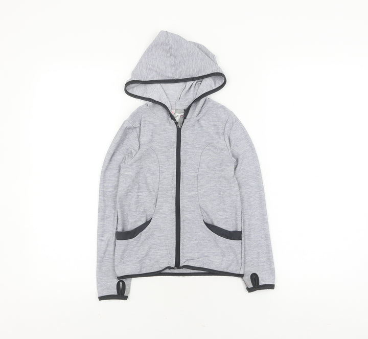 Minoti Boys Grey Full Zip Hoodie 5-6 Years Casual Wear