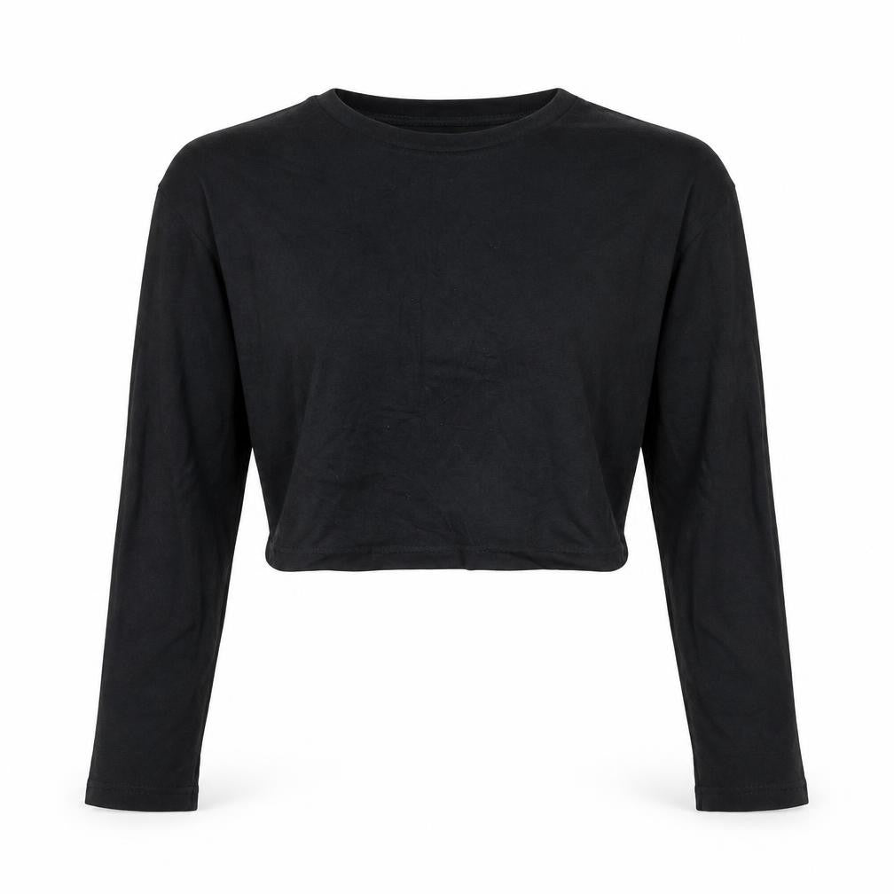 Front view of Threadbare Women's Black Long Sleeve Top, size 10
