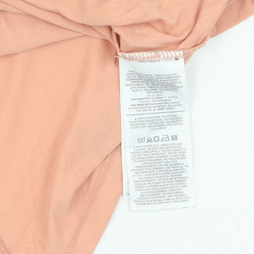 Nike Women's Orange Dri-Fit T-Shirt - Size M