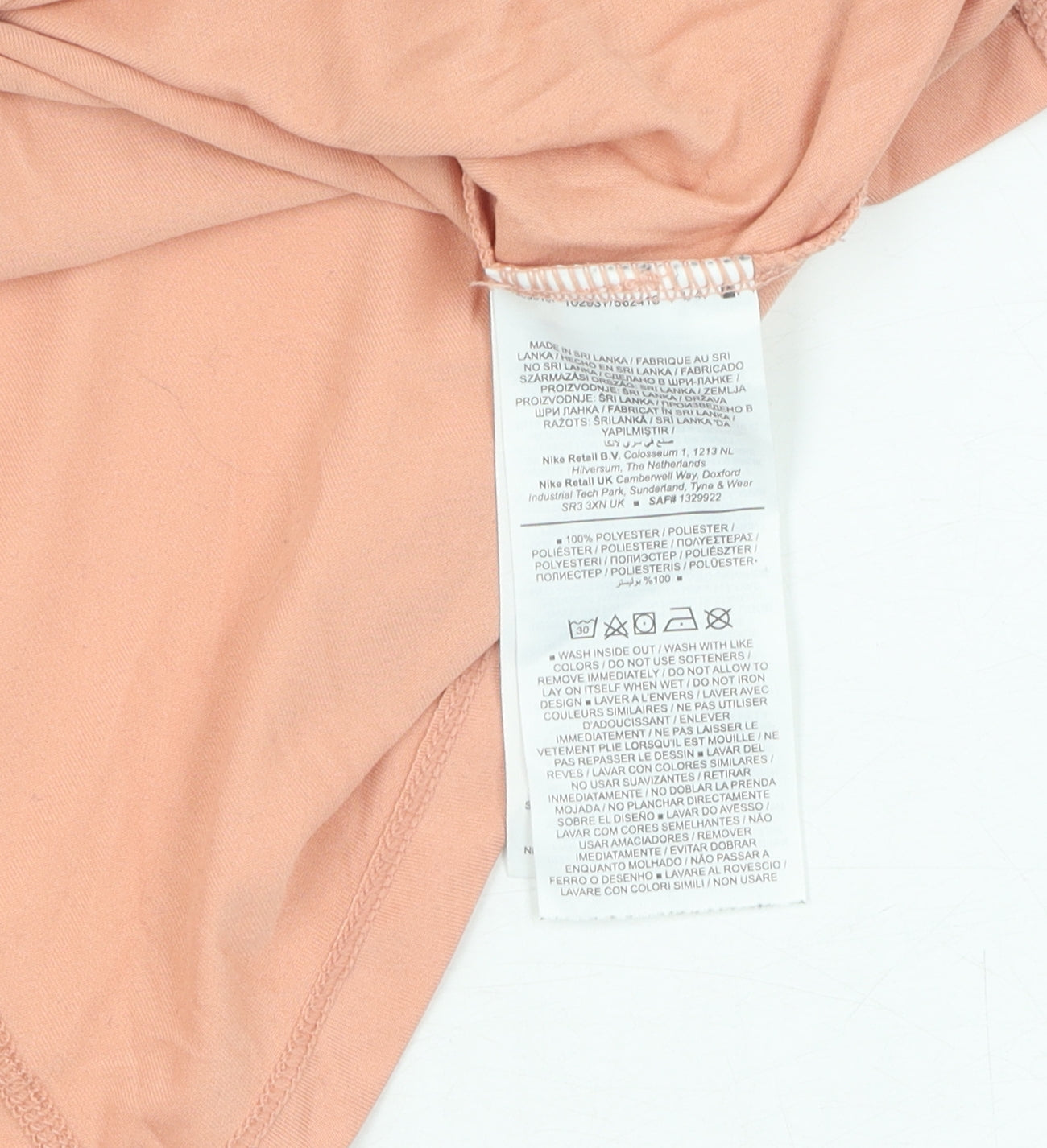 Nike Women's Orange Dri-Fit T-Shirt - Size M