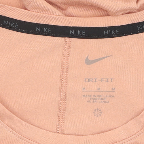 Nike Women's Orange Dri-Fit T-Shirt - Size M