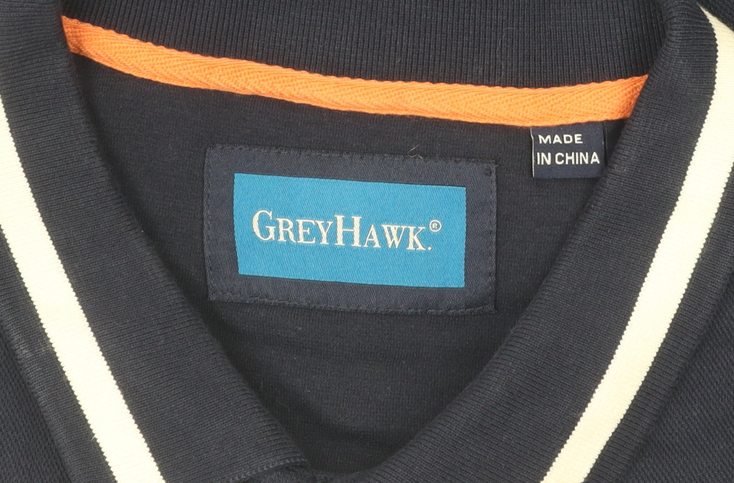 GreyHawk Men's Blue 2XL Polo Shirt with Logo