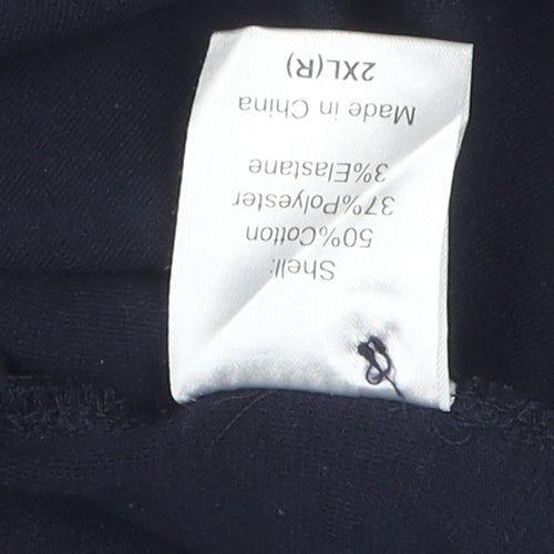 GreyHawk Men's Blue 2XL Polo Shirt with Logo