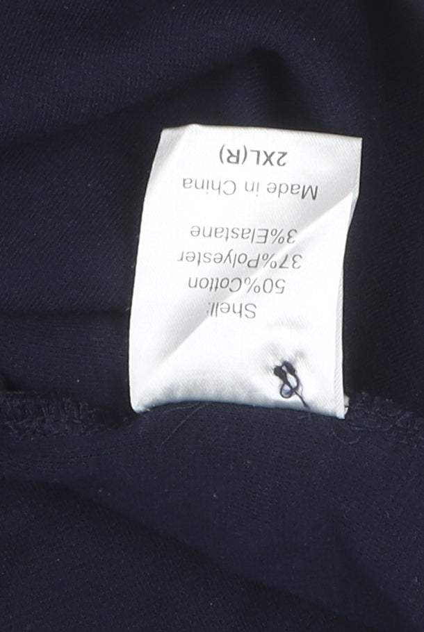 GreyHawk Men's Blue 2XL Polo Shirt with Logo