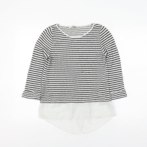 Oasis Women's Black Striped Knit Camisole Blouse XS