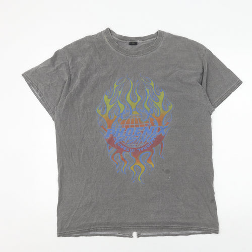 Urban Outfitters Men's Grey Graphic Print Vintage T-Shirt Size S