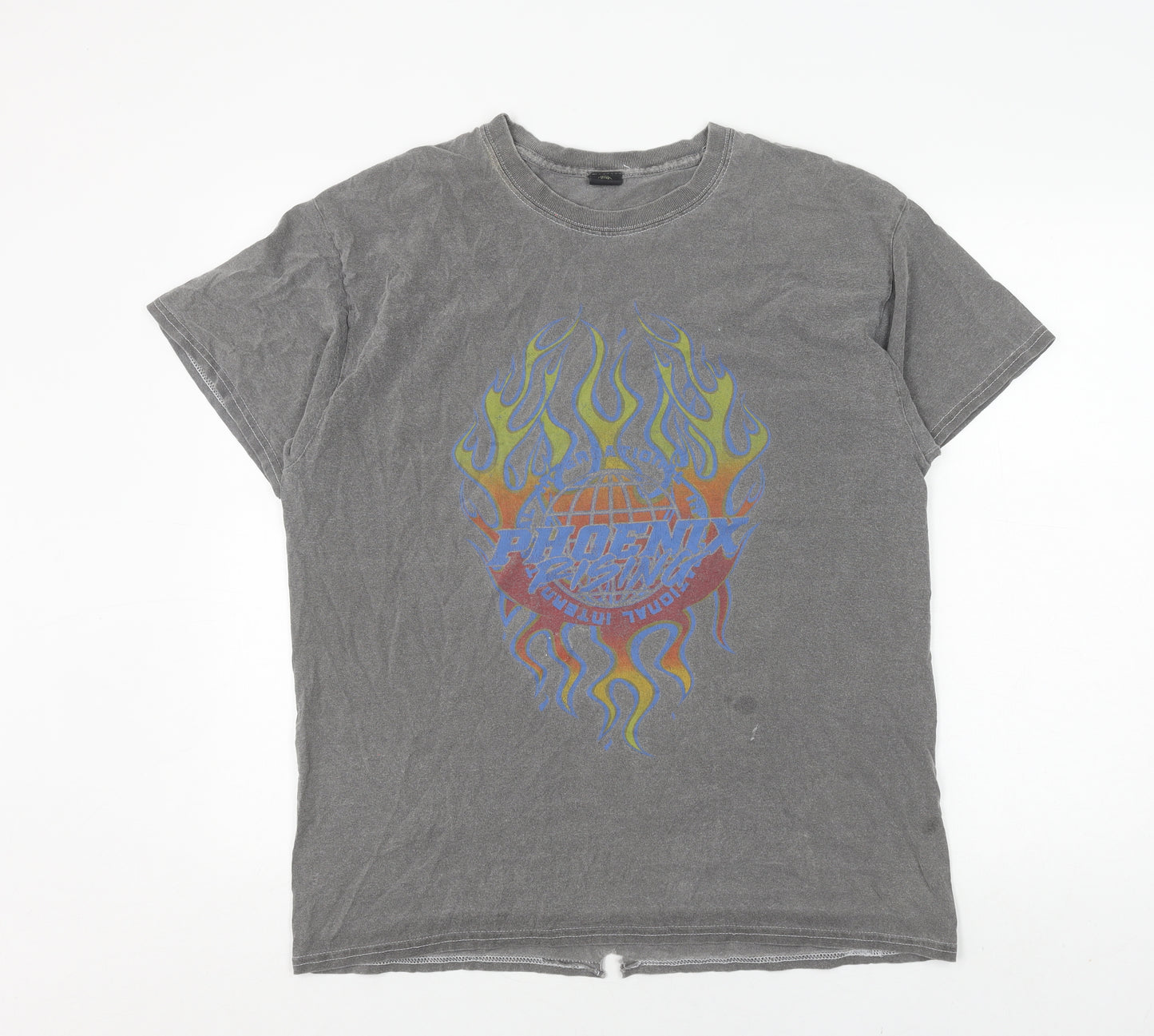 Urban Outfitters Men's Grey Graphic Print Vintage T-Shirt Size S