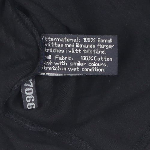 Five Seasons Black Unisex Jersey Cotton Zip Activewear Jacket M