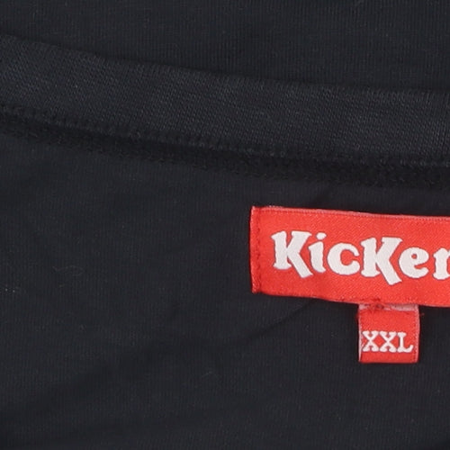 Kickers Men’s 2XL Black Sleeveless Logo T-Shirt