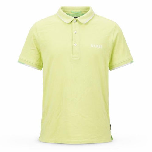 Baker by Ted Baker Boys Green Polo Shirt 12 Years Short Sleeve
