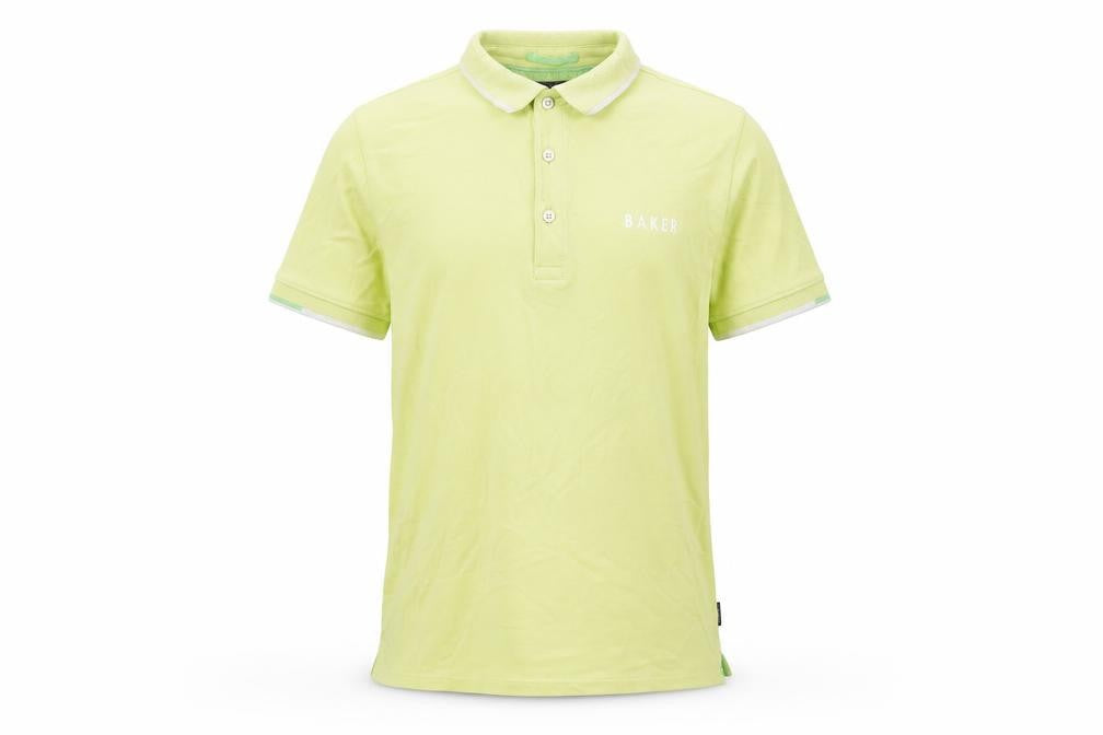 Baker by Ted Baker Boys Green Polo Shirt 12 Years Short Sleeve
