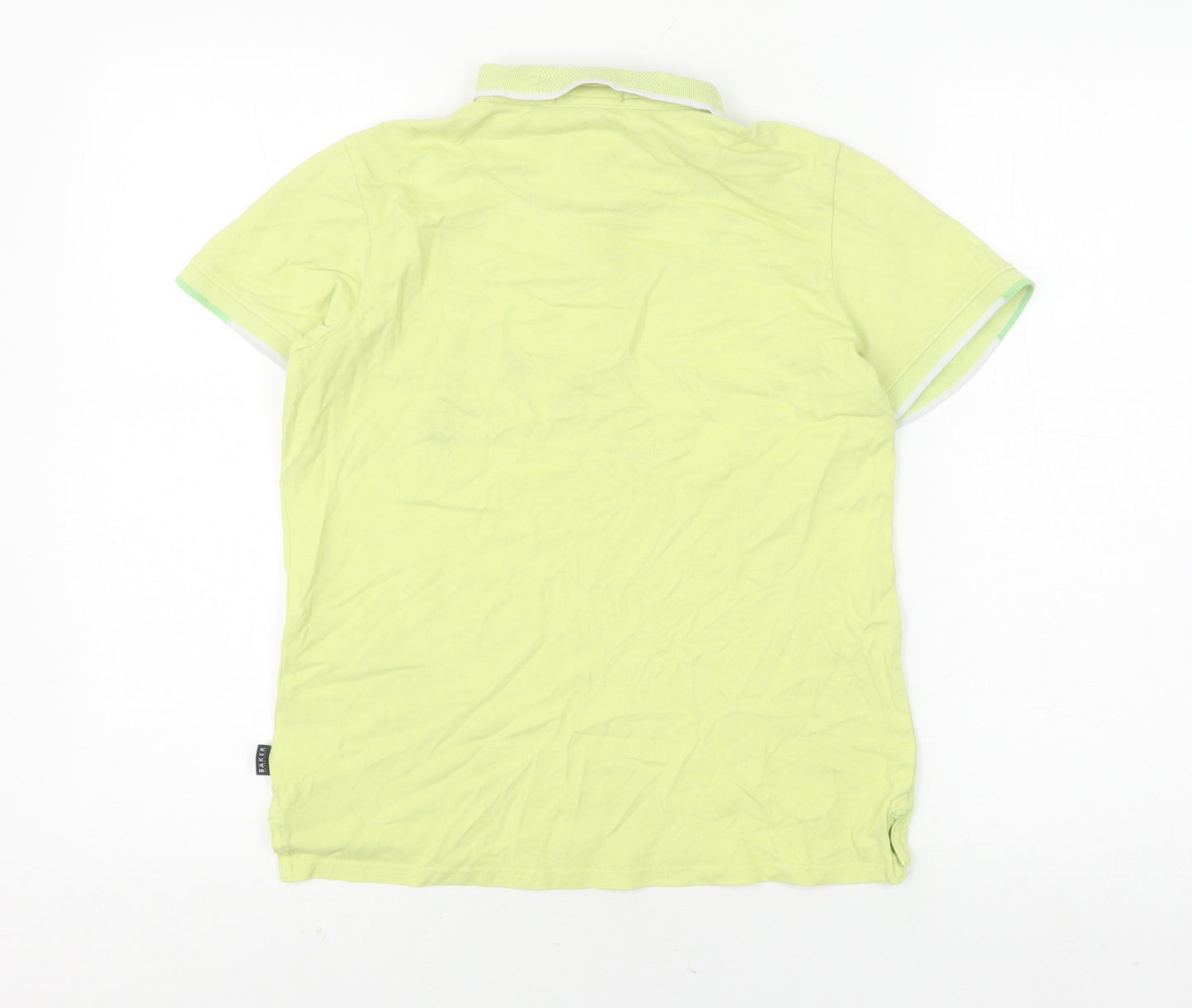 Baker by Ted Baker Boys Green Polo Shirt 12 Years Short Sleeve