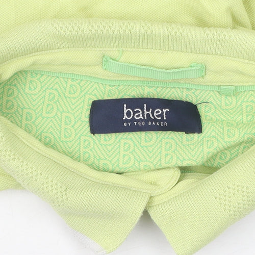 Baker by Ted Baker Boys Green Polo Shirt 12 Years Short Sleeve