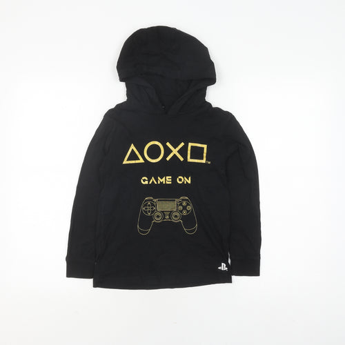 Next Boys Black PlayStation Pullover Hoodie 7 Years