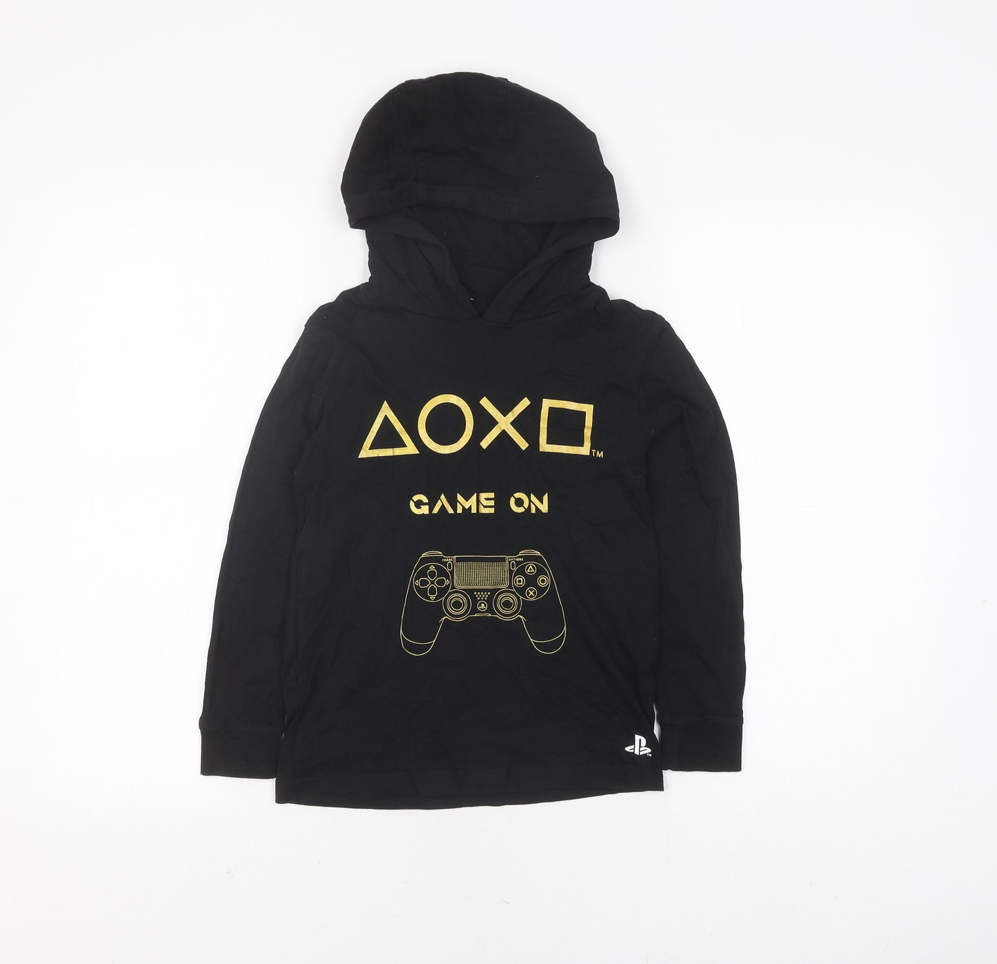 Next Boys Black PlayStation Pullover Hoodie 7 Years