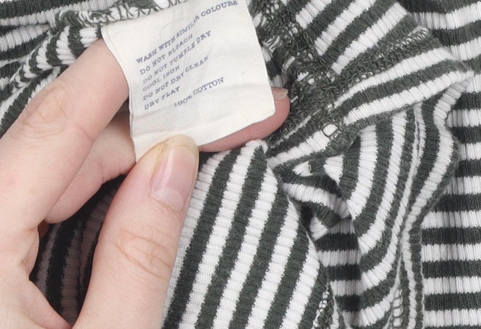 Jack Wills Womens Striped Top Size 8 Green White